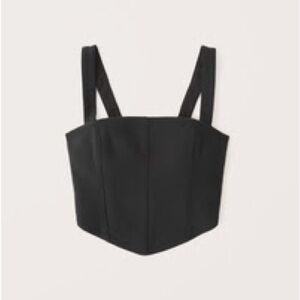 Abercrombie and Fitch Corset Top - Black